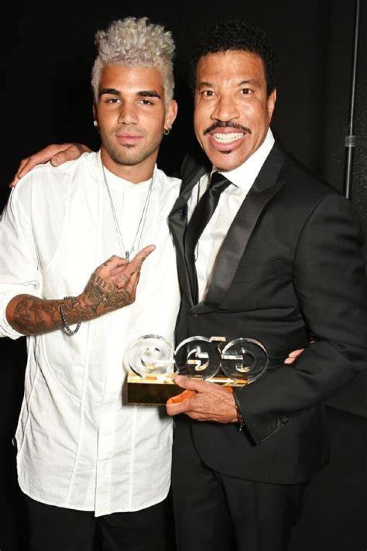 Miles Brockman Richie with his father